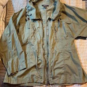 Style and Co olive color cotton jacket